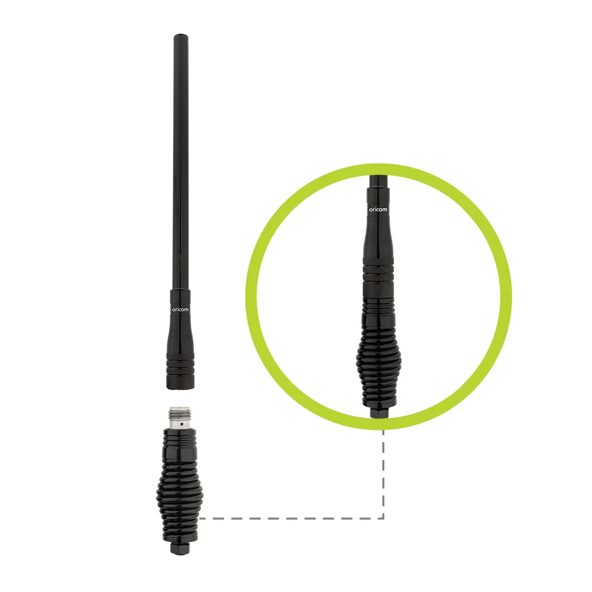 ORICOM UHF antenna and mounting equipment for 4WD touring communications