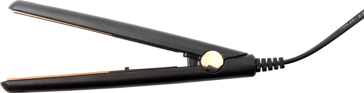 Simply Glam 12V Hair Straightener – Black Rose Gold