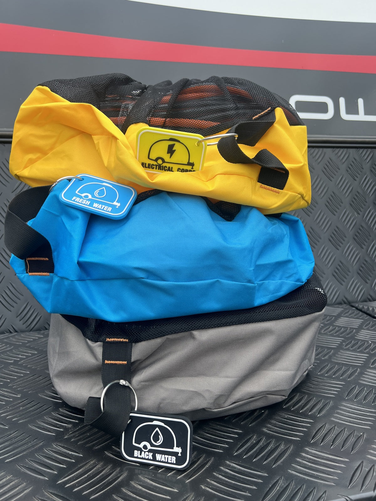 On The Road RV Hose Storage Bags – 3 Pack