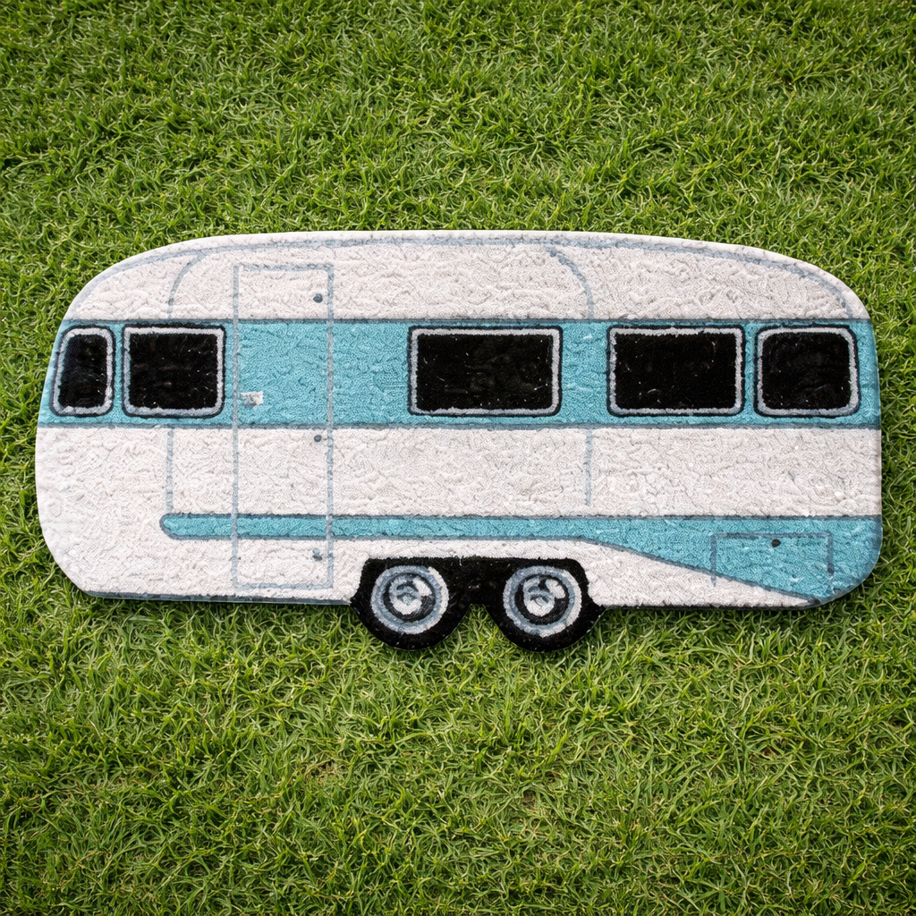 Australian RV Caravan-Shaped Coir Door Mat