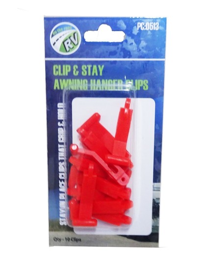 On The Road RV Clip & Stay Awning Hanger Clips – 10 Pack