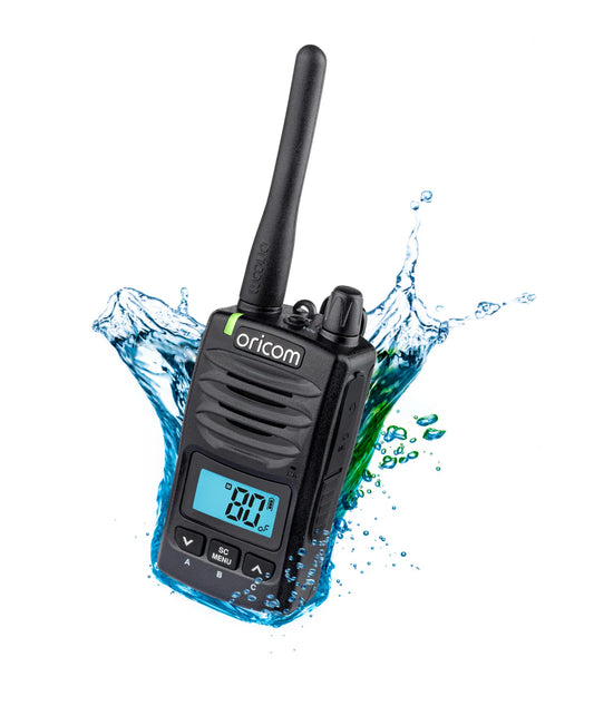 ORICOM - DTX600 Waterproof IP67 5 Watt Handheld UHF CB Radio (Black)