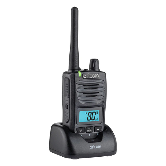 ORICOM - DTXTP600 5 Watt IP67 Waterproof Handheld UHF CB Radio Trade Pack (Twin Black Radios)
