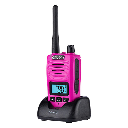 ORICOM - DTX600PNK Waterproof IP67 5 Watt Handheld UHF CB Radio (Pink)