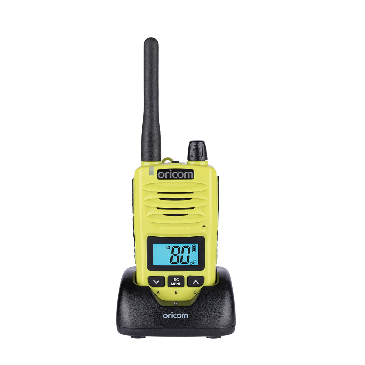 ORICOM - DTX600LME Waterproof IP67 5 Watt Handheld UHF CB Radio (Lime)