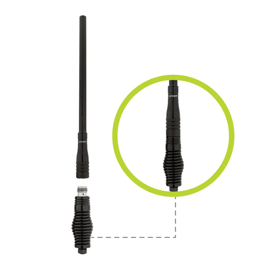 ORICOM - ANU913 3dBi UHF CB Antenna with Detachable Fibreglass Pole