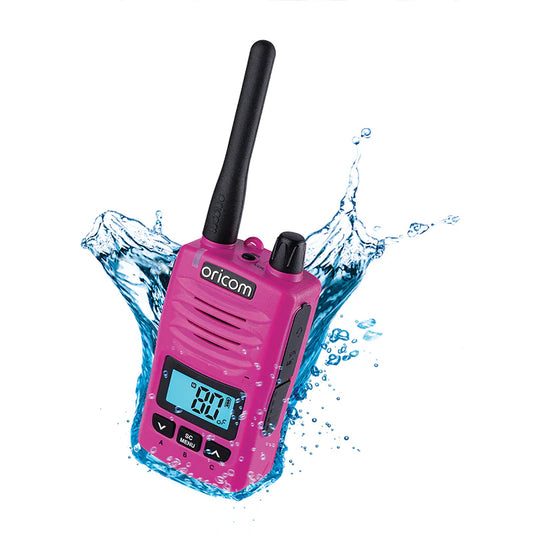 ORICOM - DTX600PNK Waterproof IP67 5 Watt Handheld UHF CB Radio (Pink)