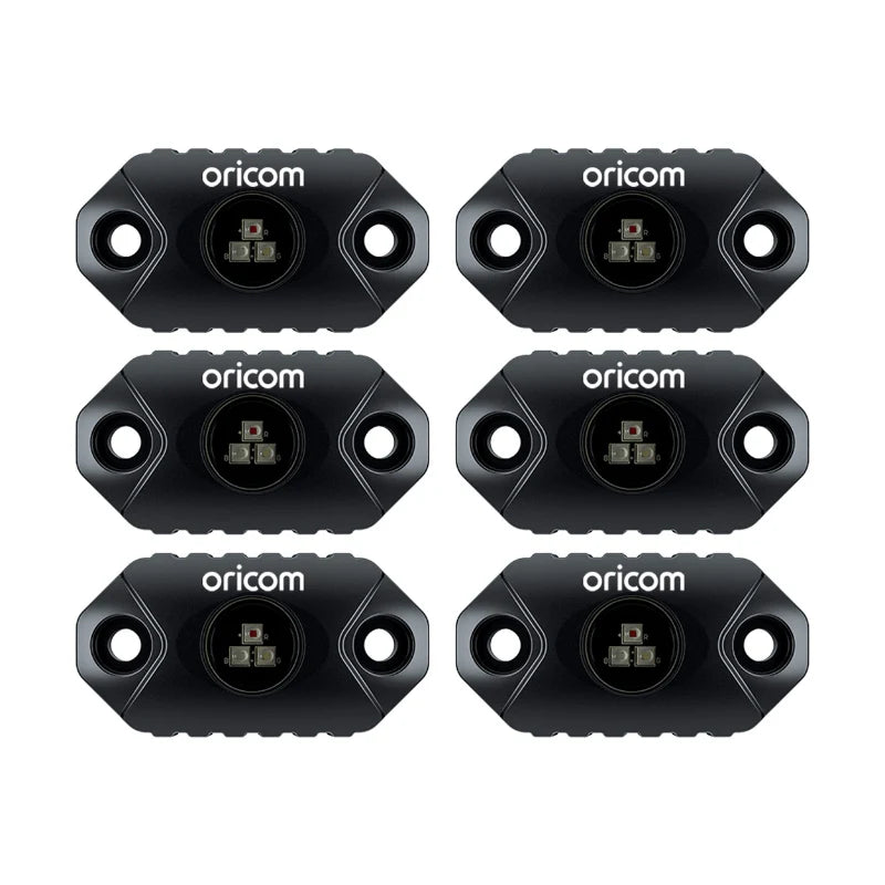 ORICOM - RKLBT6RGB LED Rock Light 6 Pack (RGB)