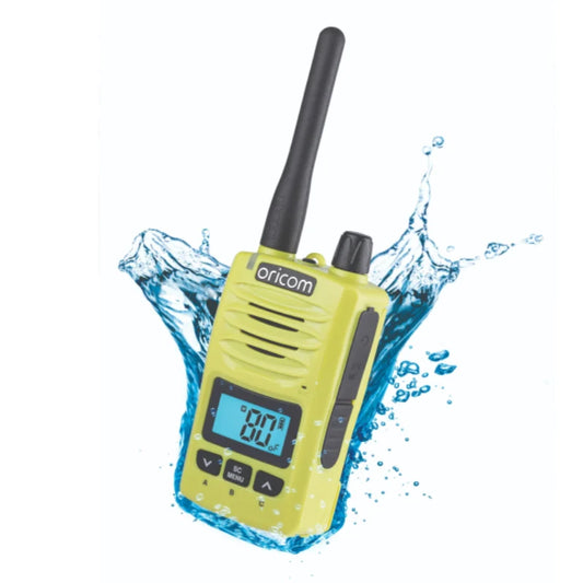 ORICOM - DTX600LME Waterproof IP67 5 Watt Handheld UHF CB Radio (Lime)