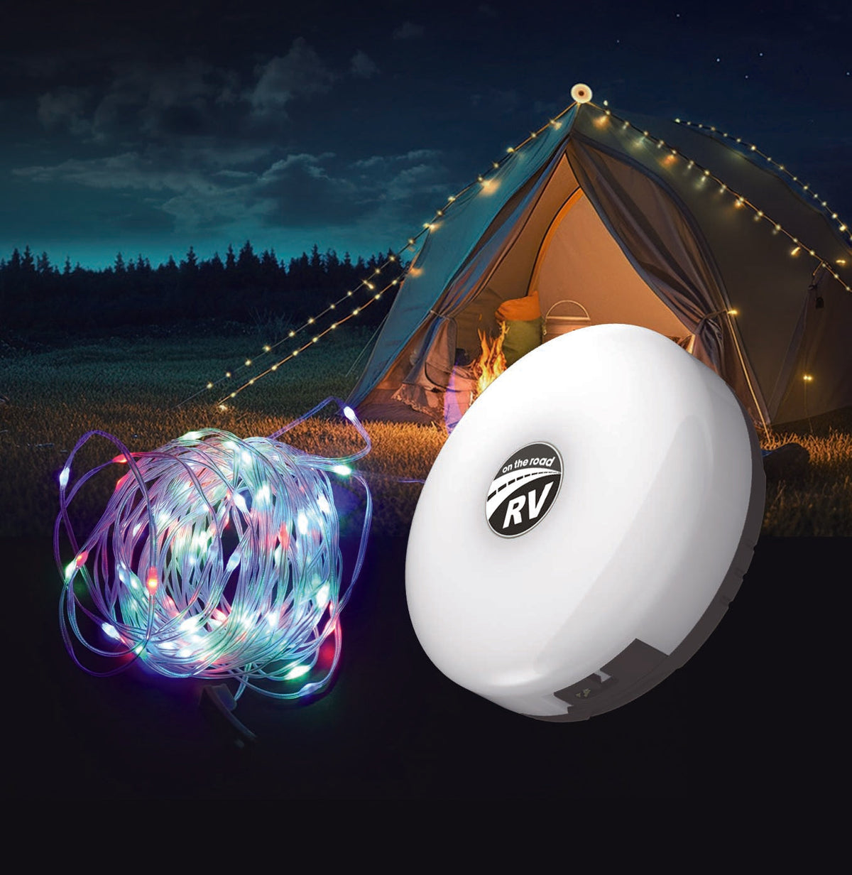 On The Road RV 10m RGB LED String Light with USB-C