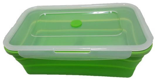 Collapsible Space Saving 2L Rectangle Container – Green