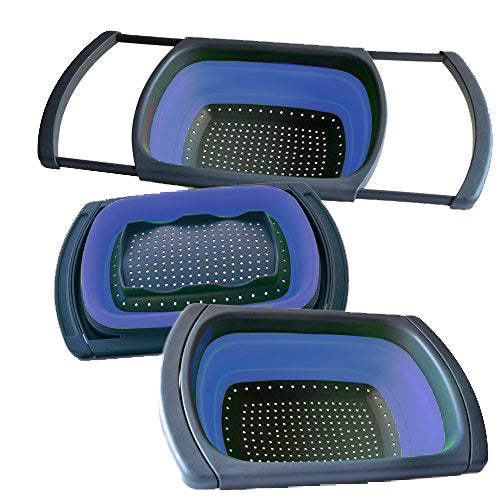Collapsible Space Saving Products Expandable Over-Sink Strainer