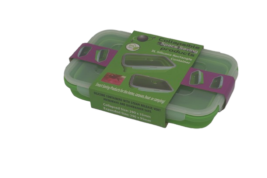 Collapsible Space Saving Products 3L Rectangle Container – Green