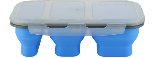 Collapsible Space Saving Products 3-Compartment Storage Container