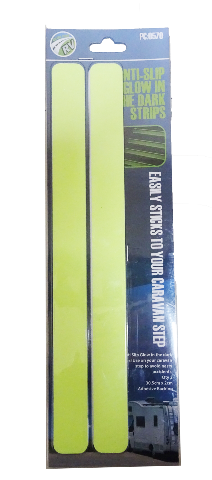 On The Road RV Glow-in-the-Dark Anti-Slip Strips – 2 Pack