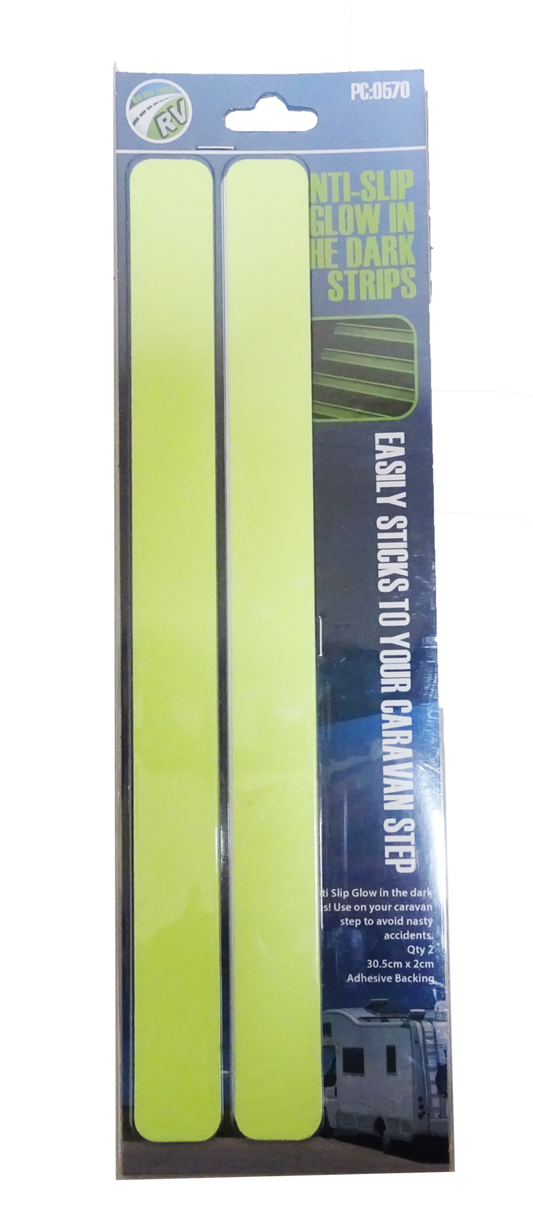 On The Road RV Glow-in-the-Dark Anti-Slip Strips – 2 Pack