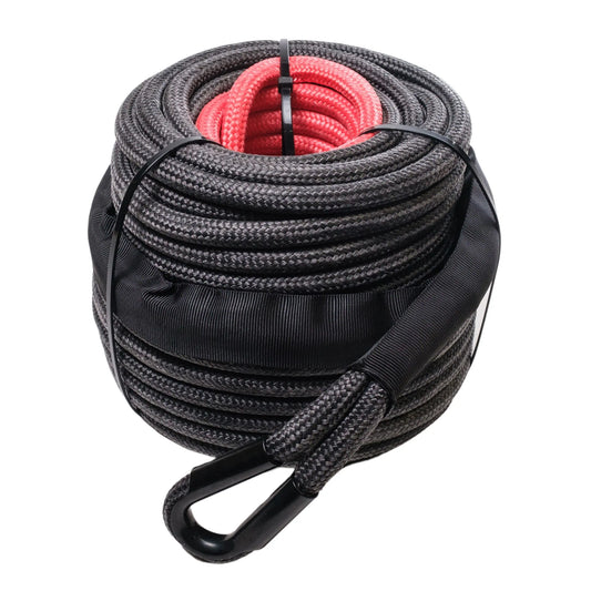 Saber Double Braided Winch Rope - 8K - 30M - Black - product image