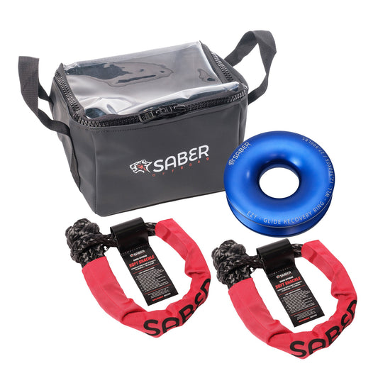 Saber Ezy-Glide 12,500 WLL Recovery Ring, Bag & Twin Sheath Soft Shackles - product image