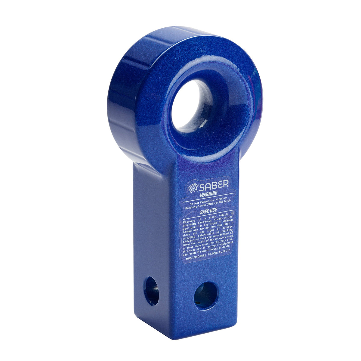Saber Aluminium Recovery Hitch - Prismatic Blue - product image
