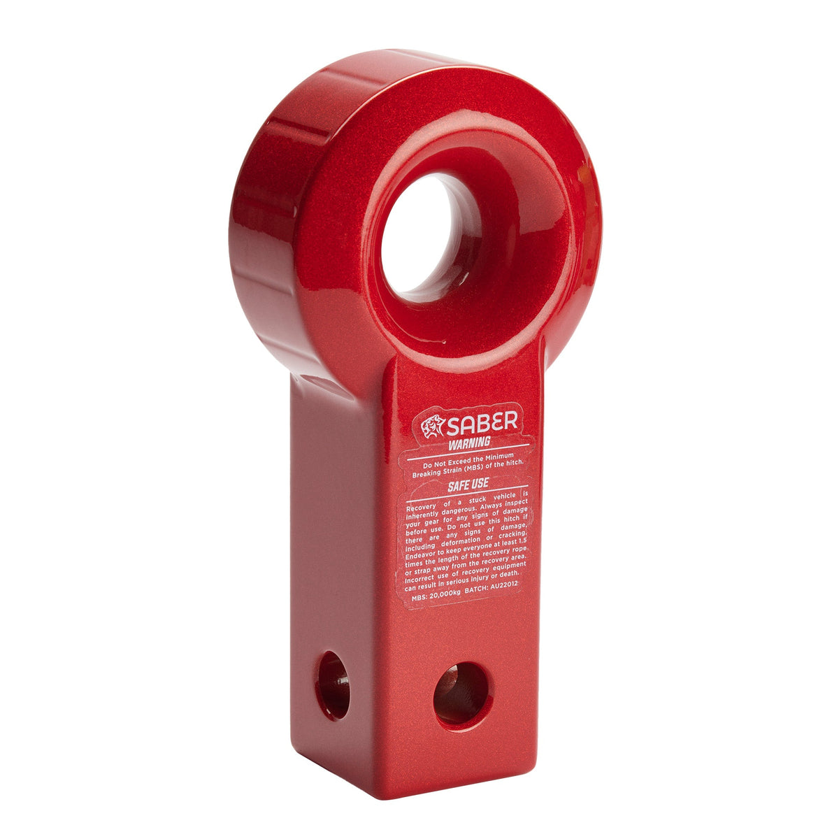 Saber Aluminium Recovery Hitch - Prismatic Red - product image