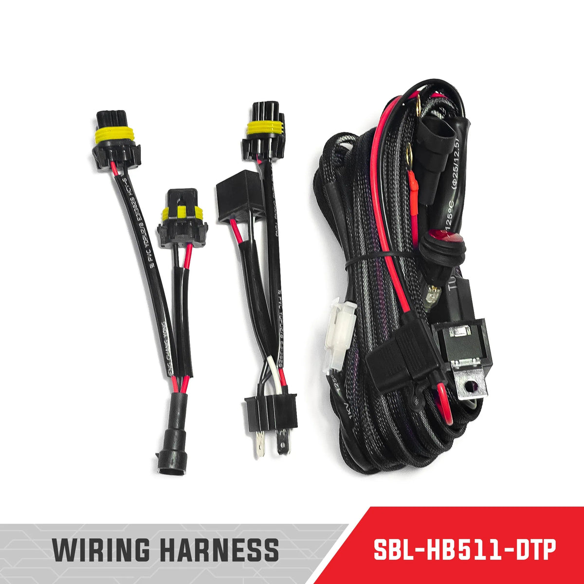 Saber Universal Single Bar Lamp Wiring Harness suits up to 140W Light Bars - product image