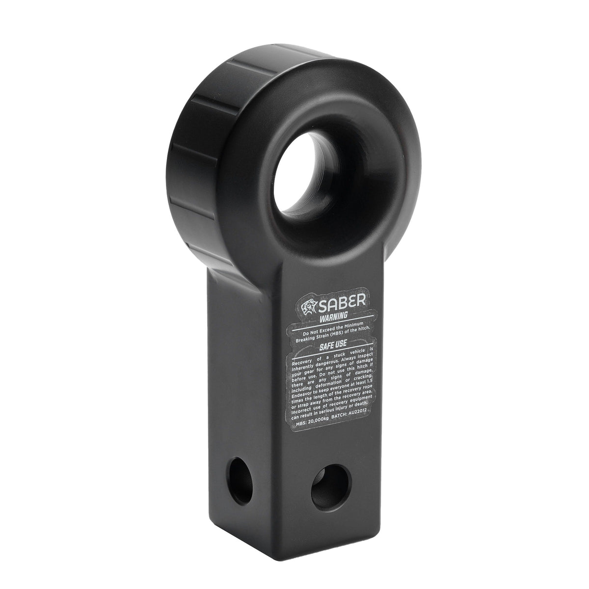 Saber Aluminium Recovery Hitch - Cerakote Black - product image