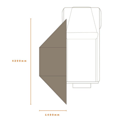ECLIPSE 180V VERSATILE AWNING - DARCHE®