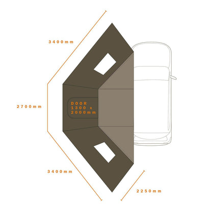 Darche Eclipse 180 PVC Window Wall Set