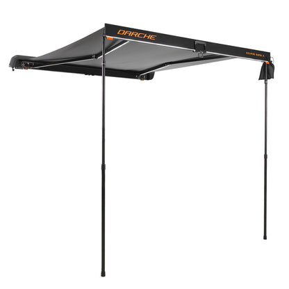 Darche Eclipse Rapid-X awning deployed beside a vehicle