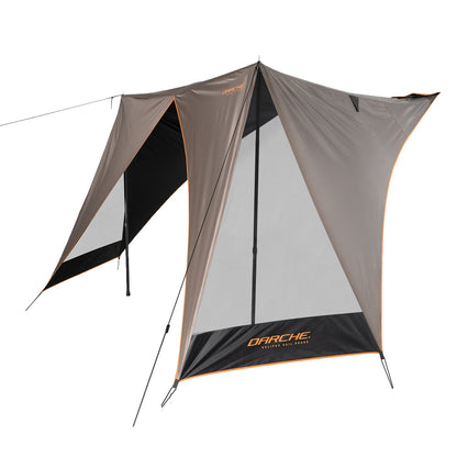 Darche Eclipse sail shade attached to a roof top tent