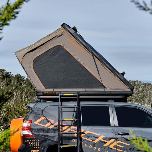 Darche Ridgeback aluminium roof top tent side open