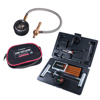Saber Tyre Safety Bundle - Tyre Deflator & Repair Kit - product image