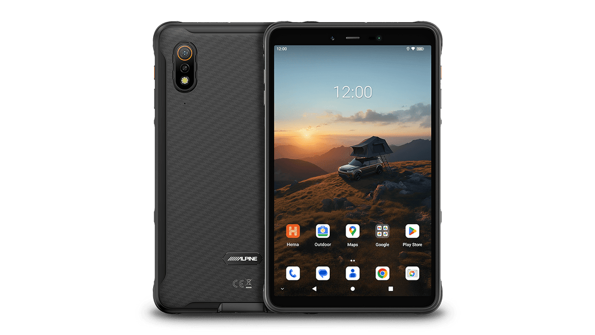 HX-Z8 Alpine 8-Inch XL Rugged Portable Smart Navigator Including Hema Nav