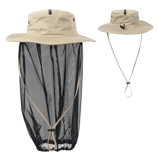 On The Road RV Beige Mozzie Hat with Net