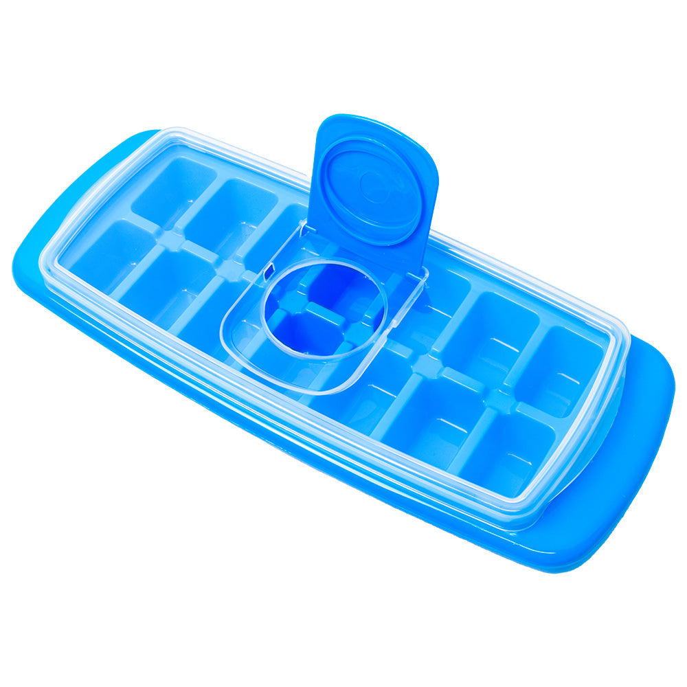 On The Road RV Ice Cube Tray with Cover – Blue