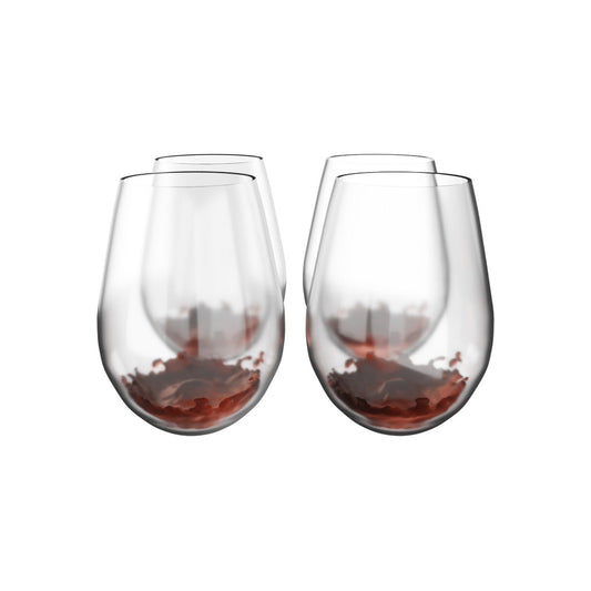 Royal Kitchenware Tritan Stemless Wine Glasses – 20oz Set of 4