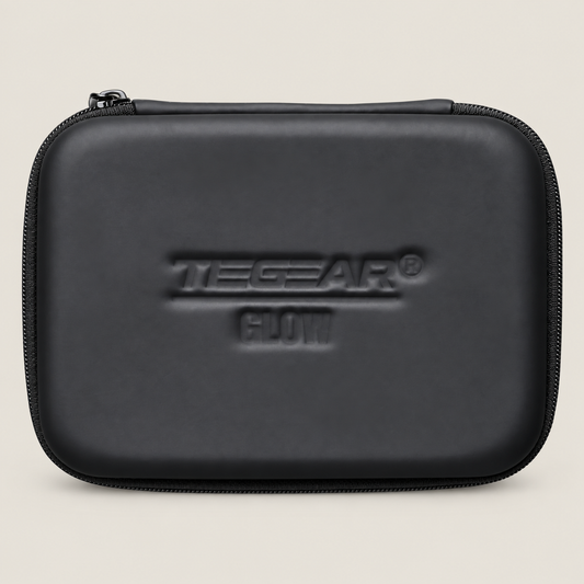 TIEGEAR Glow Pax on warm light stone background