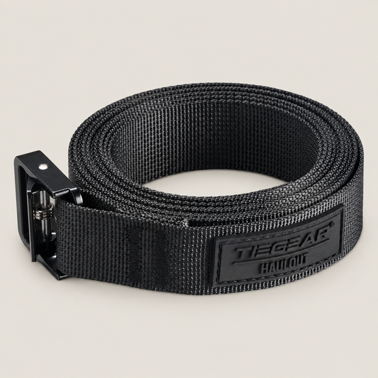 TIEGEAR NEXA MAX MIDNIGHT on warm stone background