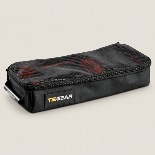 TIEGEAR PEG BAG on warm stone background