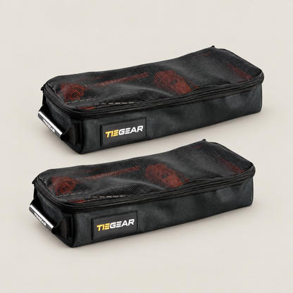 TIEGEAR PEG BAG BUNDLE on warm stone background